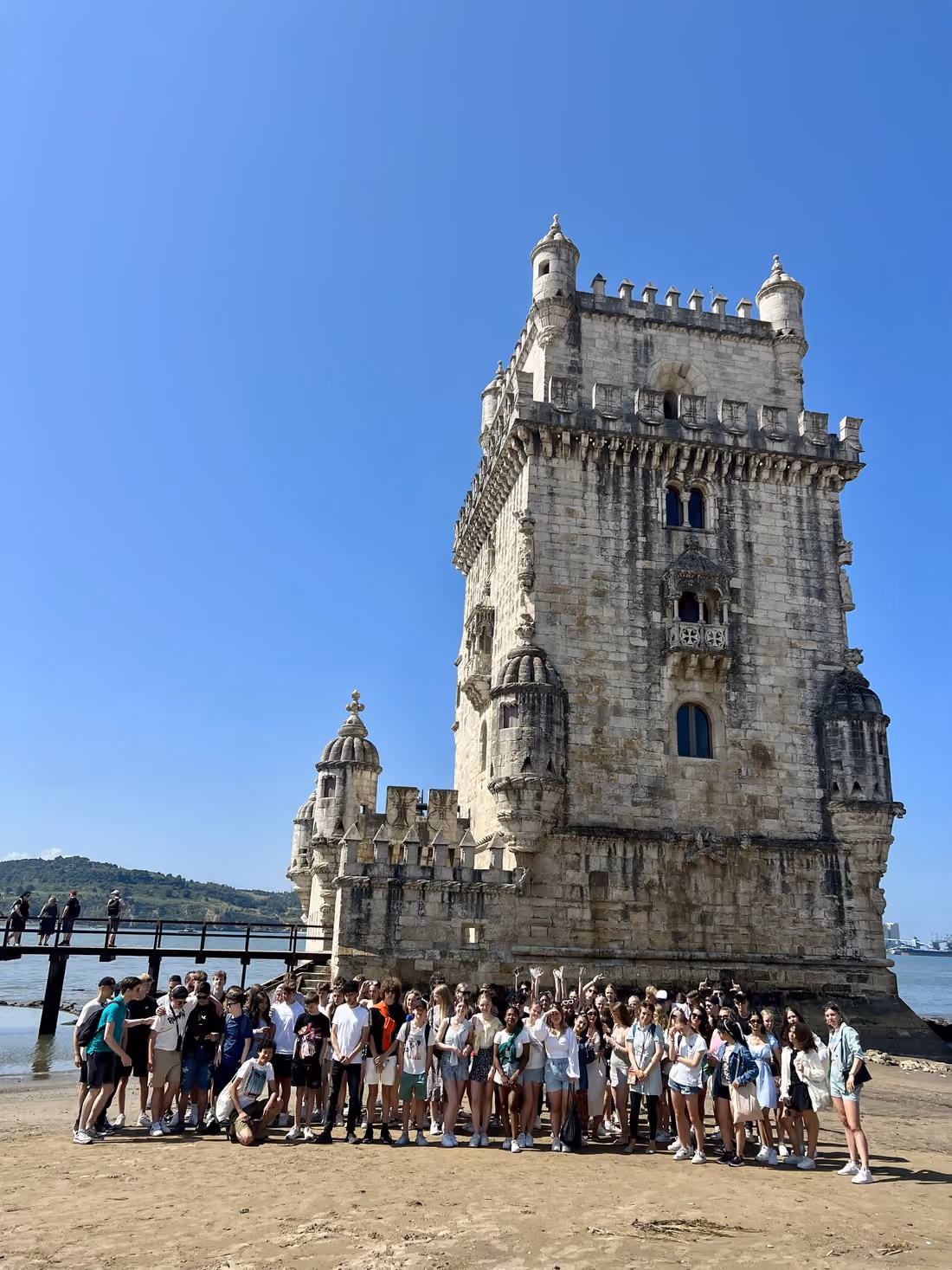 WOW groep bij de Torre de Belém, Lissabon